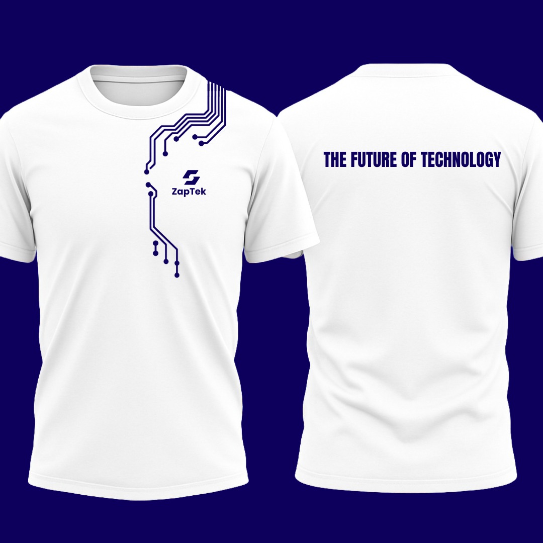 ZapTek T-Shirt Pure White